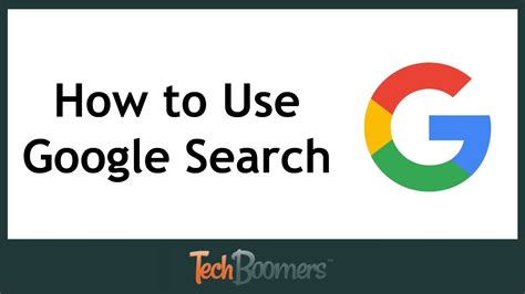 How to use Google search?