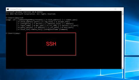 How to use SSH in CMD?