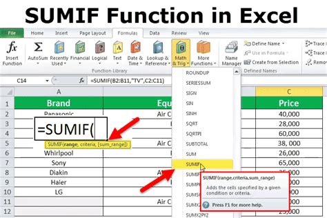 How to use SUMIF?