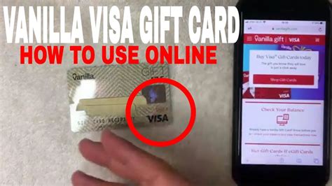 How to use Vanilla gift card online?