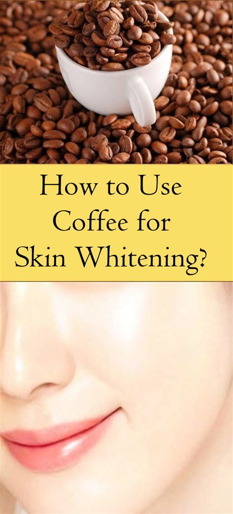 How to use coffee for skin whitening?