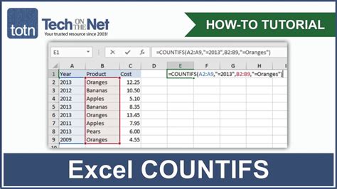 How to use countif?