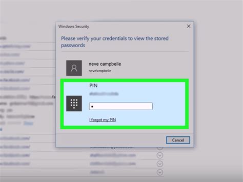 How to view saved Windows credentials password in Windows 10?