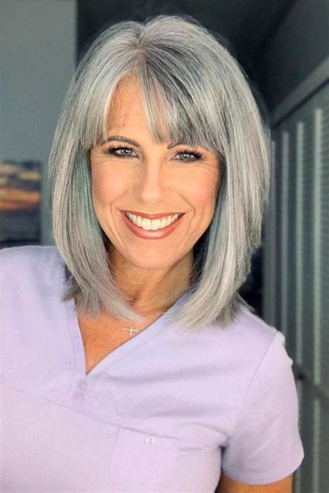 How to wear bangs at 60?