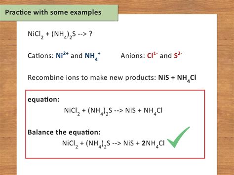 How to write a chemical equation?