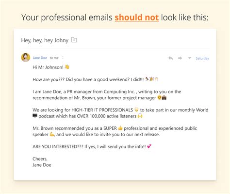 How to write a good email?