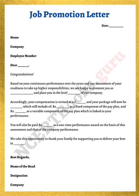 How to write a promotion letter?