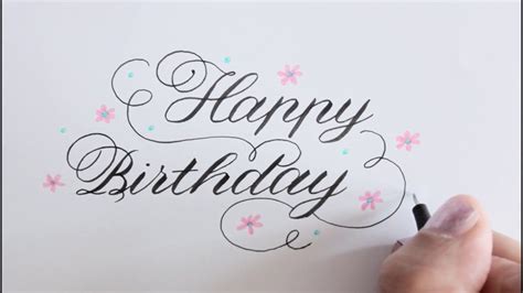 How to write happy birthday?