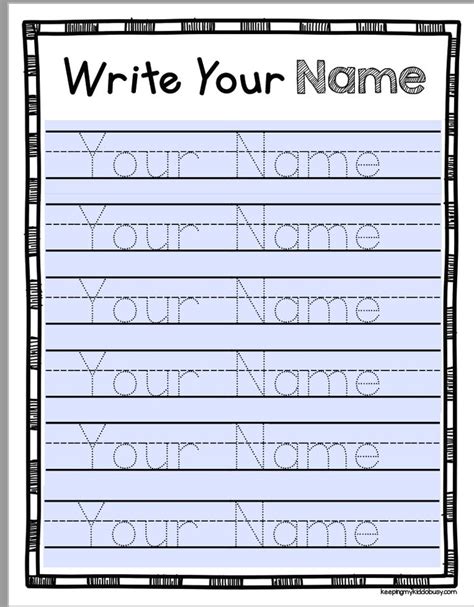 How to write my name?