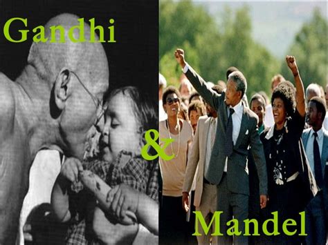 How was Mandela similar to Gandhi?
