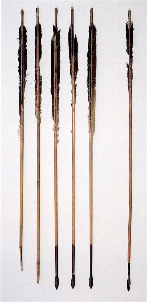 How were ancient arrows fletched?