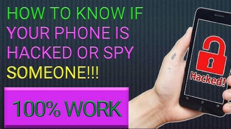 How will you know if someone hack your phone?