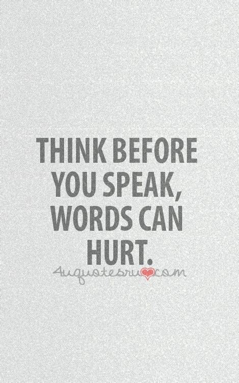 How words can hurt quotes?