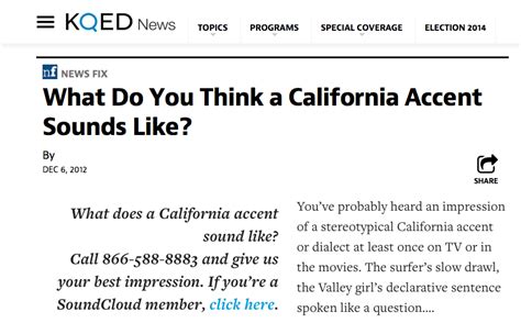 How would you describe a California accent?