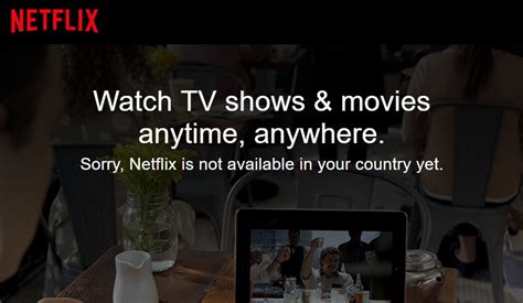 In which country Netflix is not available?