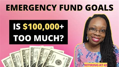 Is $100,000 a good emergency fund?
