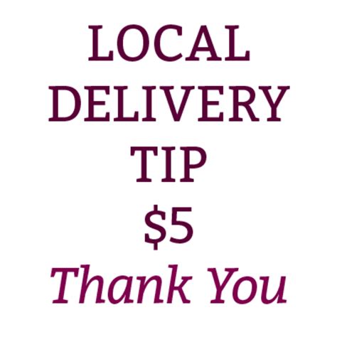 Is $5 a good delivery tip?