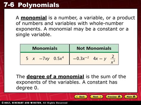 Is 0 a constant monomial?