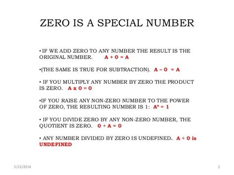 Is 0 a special number?