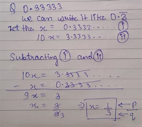 Is 0.33333 repeating a rational number?