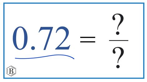 Is 0.72 as a fraction?