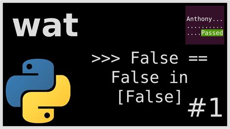 Is 1 false in Python?