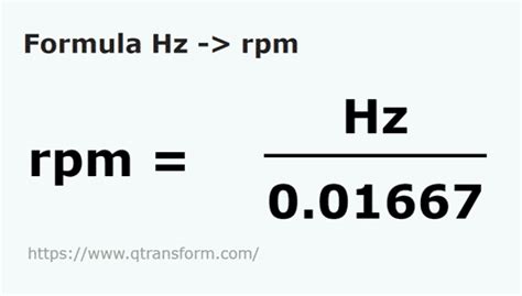 Is 1 frequency equal to RPM?