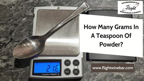Is 1 gram of powder a teaspoon?