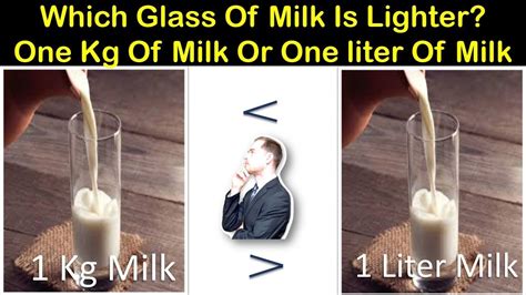 Is 1 litre milk equal to 1 kg?