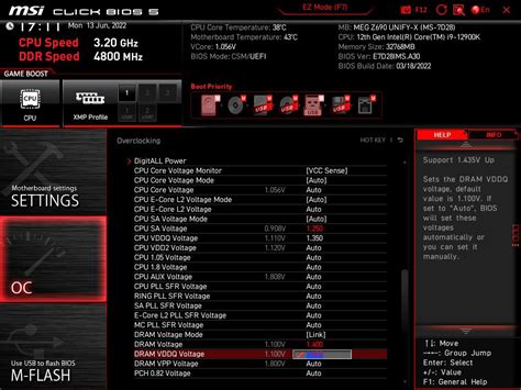 Is 1.45 V safe for DDR5?