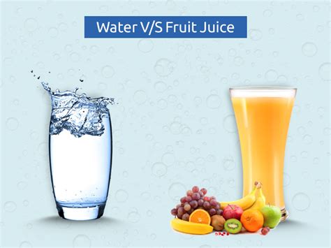 Is 100% juice is healthier than water?