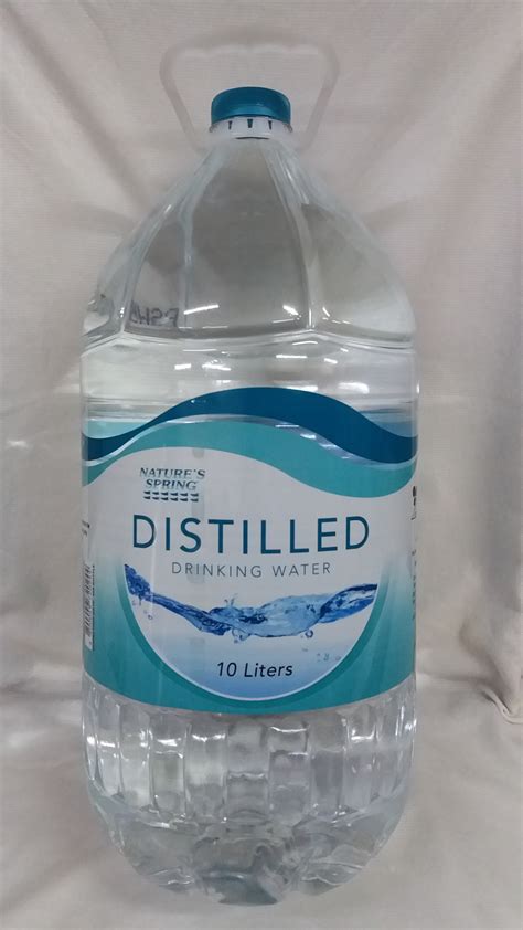 Is 100% natural spring water the same as distilled water?