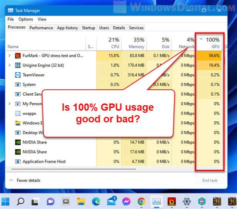 Is 100 GPU usage bad?