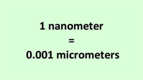 Is 1000 nanometer 1 micrometer?