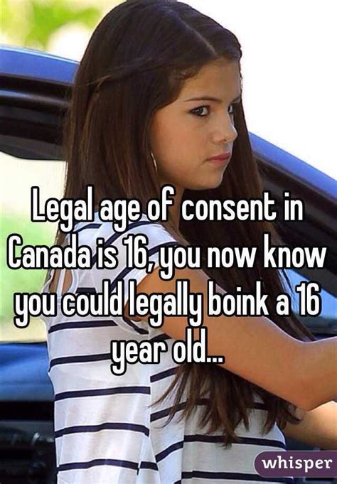 Is 16 and 21 legal in Canada?