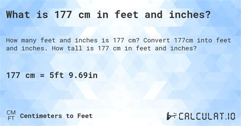 Is 177 cm high?