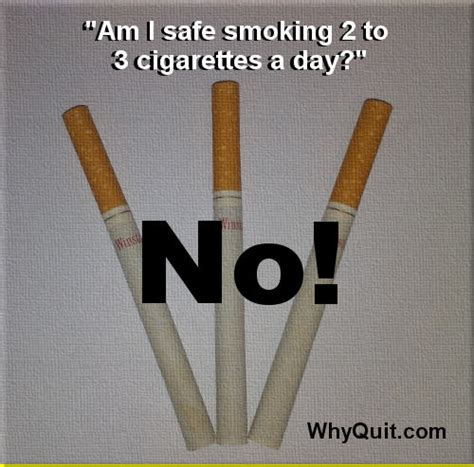Is 2 cigarettes a week harmful?