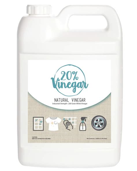 Is 20% vinegar safe?