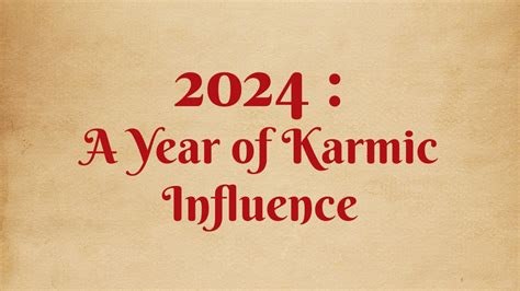 Is 2024 a karmic year?