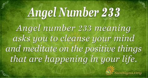 Is 233 an angel number?
