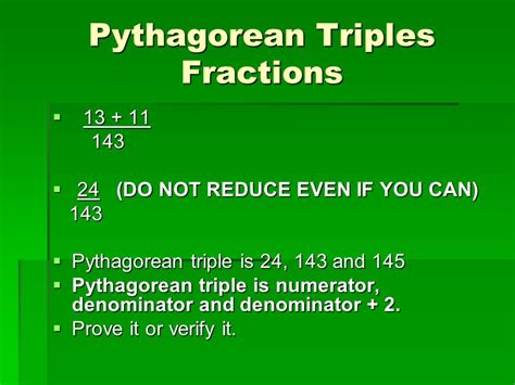 Is 24 143 145 a Pythagorean triple?