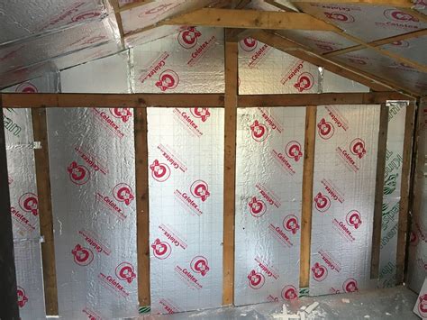 Is 25mm insulation enough for a shed?