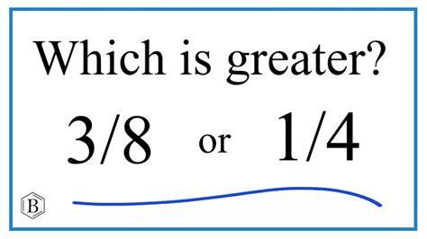 Is 3 8 bigger than a quarter?