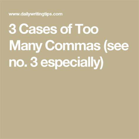 Is 3 commas too many?