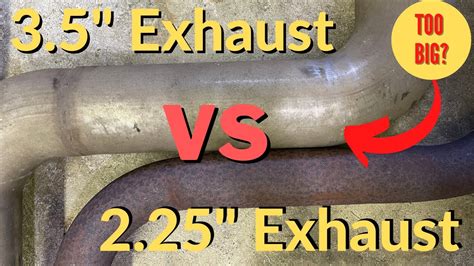 Is 3 exhaust too big?