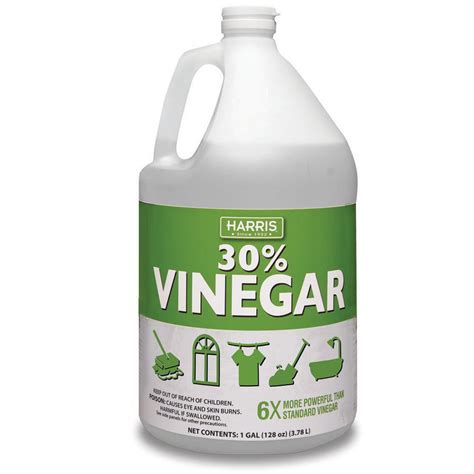 Is 30% vinegar safe for concrete?