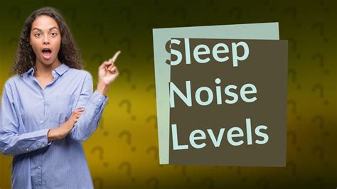 Is 30 dB too loud to sleep?