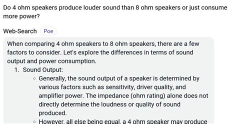 Is 4 ohm louder than 8ohm?