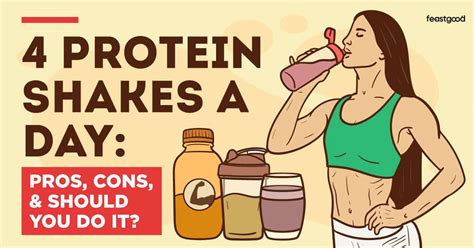 Is 4 protein shakes a day bad for you?