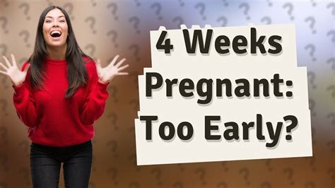 Is 4 weeks pregnant too early to tell family?